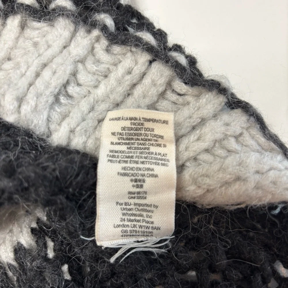 Free People Monaco Stripe Open Knit Sweater - Size Medium
